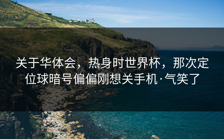 关于华体会，热身时世界杯，那次定位球暗号偏偏刚想关手机·气笑了